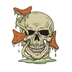 Mushroom skull head
