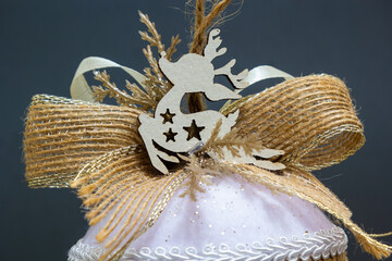 handmade soft toys, Christmas tree decorations, Christmas gifts, Valentine's Day gifts, love story, thread toys