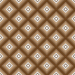 Abstract pattern of brown square seamless pattern