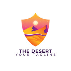 The Desert Logo Vector Illustration