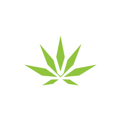 green cassava logo design isolated