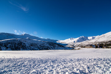 winter landscape with copy space