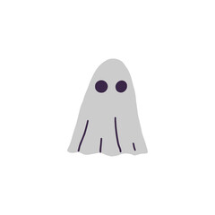 Single vector element isolated on white background. A ghost