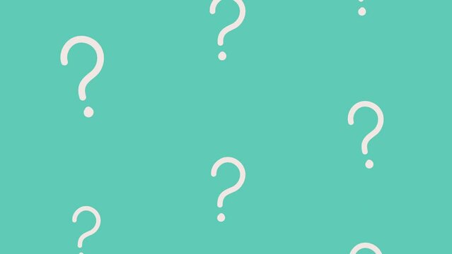 question marks symbols pattern animation