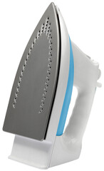Modern steam flat-iron standing isolated
