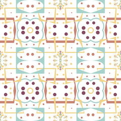 Vector pattern, ethnic background fabric, African tribe, Mexican folk fabric, seamless pattern, suitable for textile accessories, wrapping paper, packaging, etc.