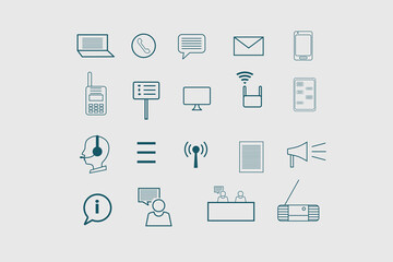Fototapeta na wymiar Illustration vector graphic of information set collection. Good for icon or symbol