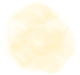 yellow watercolor splash painting texture transparent background