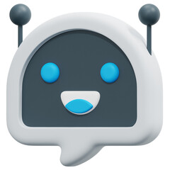 chatbot 3d render icon illustration