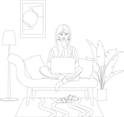 Indian woman executive, an entrepreneur working from home. 