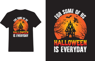 Happy Halloween scary night pumpkin face t-shirt design