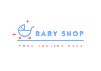 Baby logo, suitable for kid store.