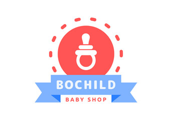 Fototapeta premium Dot logo, suitable for baby shops, and others.