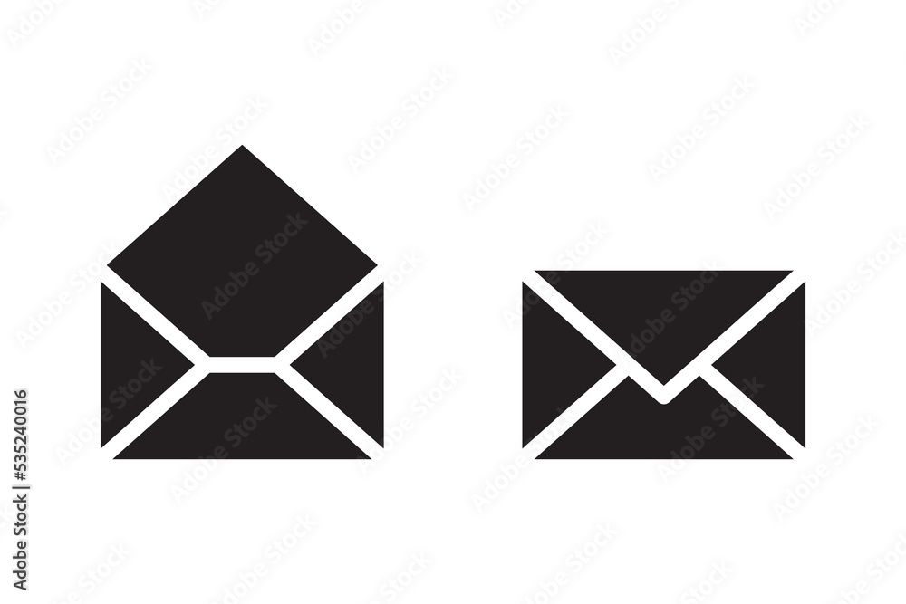 Poster mail icon vector sign. letter envelope symbol. message send to address illustration.