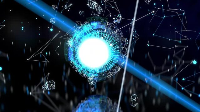 Abstract animation of a bionic eye