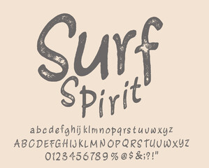 Craft vintage typeface design. Fashion type. Pop modern display vector letters.