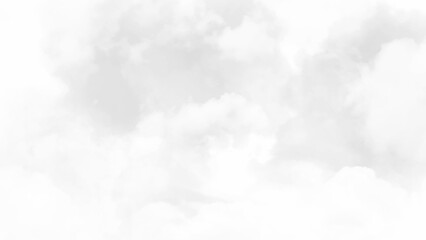 Naklejka premium White cloudy sky for background. Sky with soft clouds in black and white tone for backgrounds