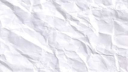 Abstract white crumpled paper texture and background.