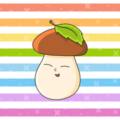 Colorful vector illustration. cartoon character. Isolated on abstract background. Design element. Template for your design. Vector illustration.