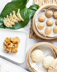 A table full of asian food