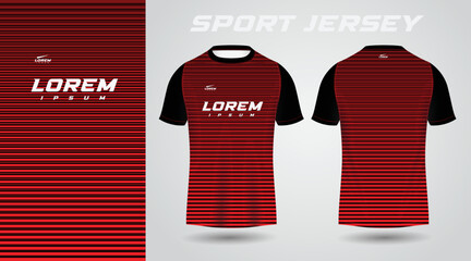 red black shirt sport jersey design