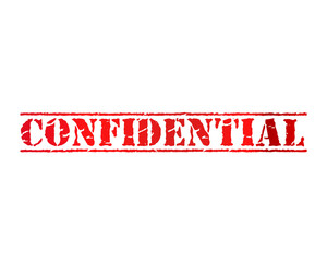 Confidential text stamp