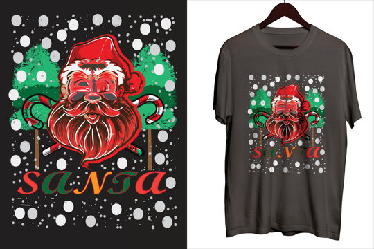Santa clause t-shirt design