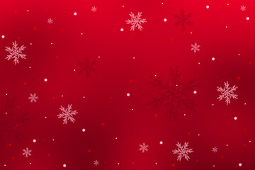 Obraz na płótnie Canvas Red christmas background with snowflakes.