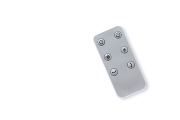 Fan remote control isolated on white with clipping path.