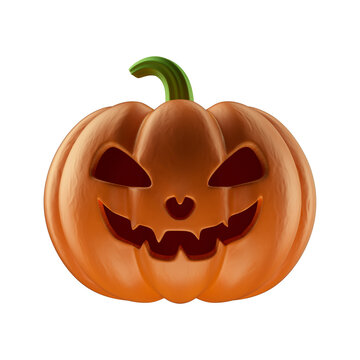 Halloween Pumpkin 3D Render