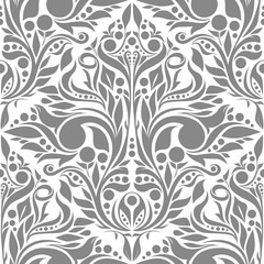 seamless vector illustration of a floreal tile decoration