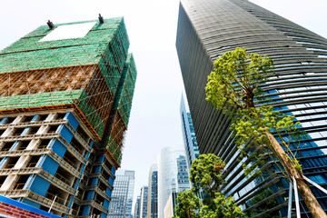 High rise buildings under construction