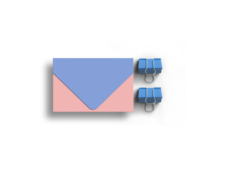 Minimal envelope mockup