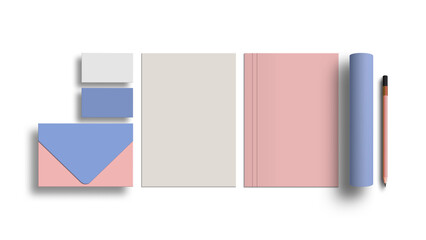 Minimal stationery mockup