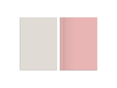 Minimal A4 file stationery mockup