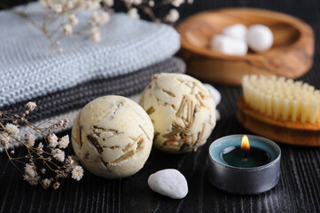 Herbal bath bombs, Fall decoration