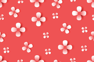 Fototapeta na wymiar Flower paper texture banner background pattern