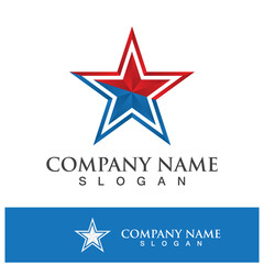 Obraz premium star vector icon template