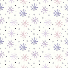 christmas background with snowflakes
