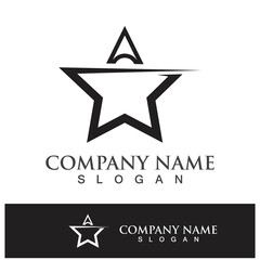 Obraz premium star vector icon template
