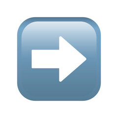 Right arrow button emoji icon. Multimedia symbol modern, simple, vector, icon for website design, mobile app, ui. Vector Illustration