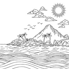 design illustration mountain nature landscape