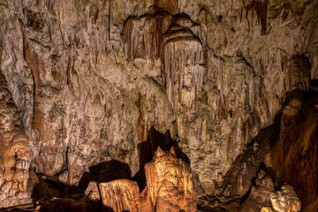 Dripstones in the cave
