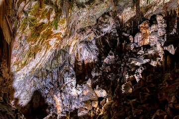 Dripstones in the cave