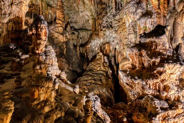 Dripstones in the cave