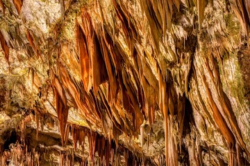 Dripstones in the cave
