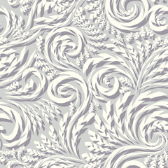 Vector seamless curves element pattern