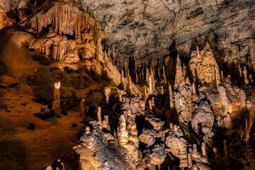 Dripstones in the cave