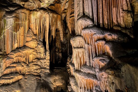 Dripstones in the cave