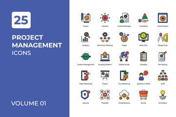 Project Management icons collection.